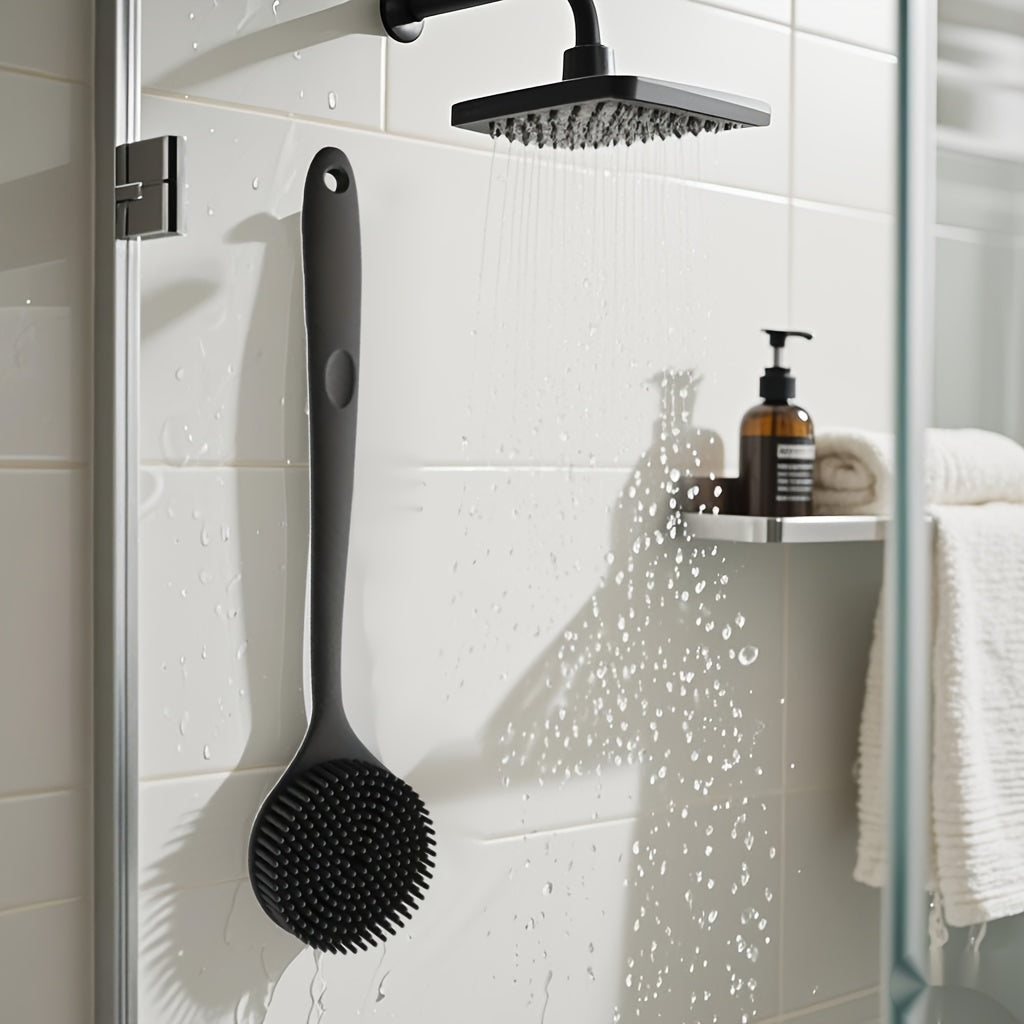 Extra Long Soft Silicone Bath Brush Gentle Back Scrubber for Deep Cleansing & Skin Renewal