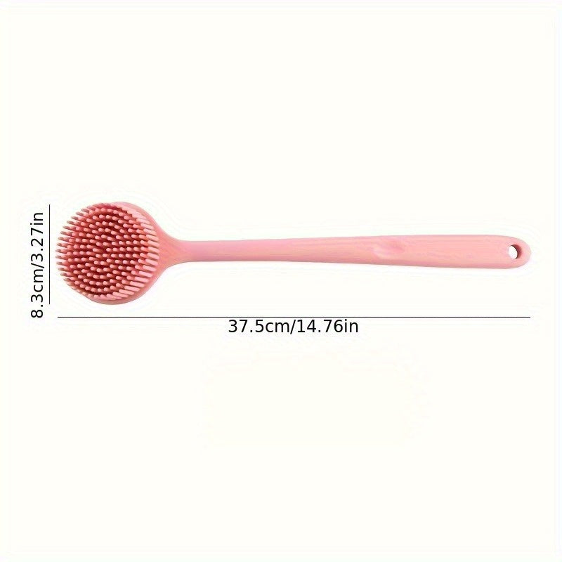 A long-handled double-sided thickened bath brush, massage brush, back rubbing brush, bath back brush., Long Bath Brush, Body Brush for Shower, Bathing Accessories, Bath Brush Two Side, Shower Back Scrub Brush, Shower Accessory, Spa Brush, Ergonomic