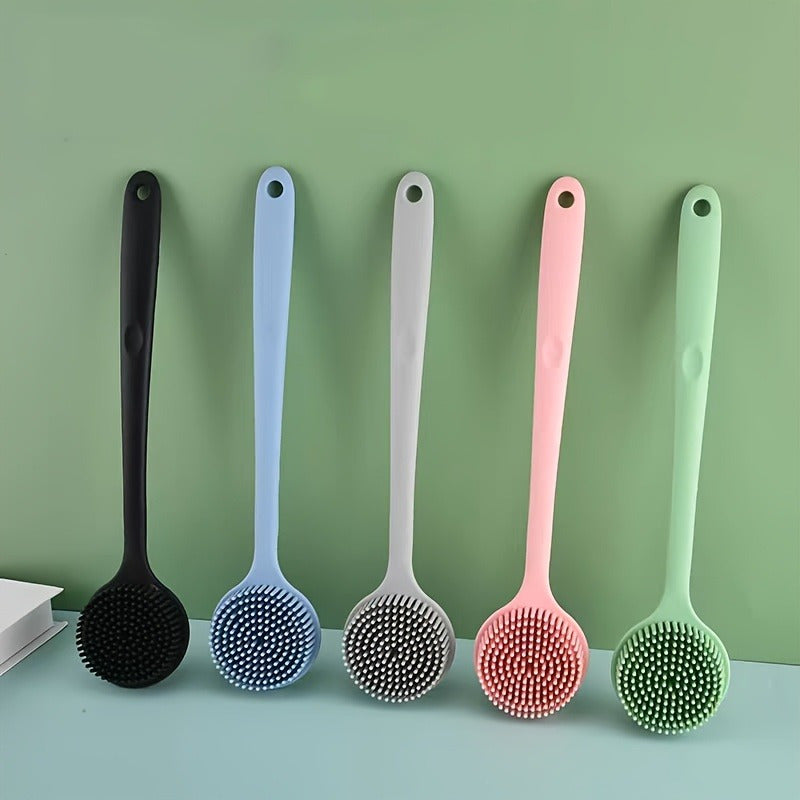 A long-handled double-sided thickened bath brush, massage brush, back rubbing brush, bath back brush., Long Bath Brush, Body Brush for Shower, Bathing Accessories, Bath Brush Two Side, Shower Back Scrub Brush, Shower Accessory, Spa Brush, Ergonomic