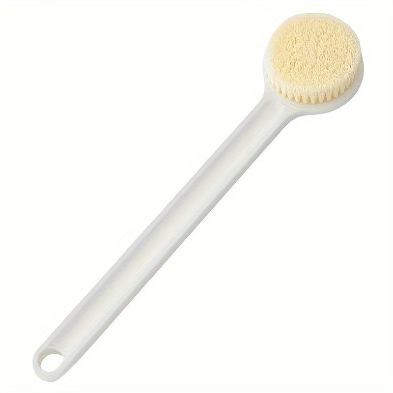 Set of 2 Ergonomic Bath Brushes with Long Handles - Provides Gentle Exfoliation Using Soft Bristles, Massages The Skin, And Easily Reaches The Back - Perfect for Daily Shower Routines for Both Men And Women.