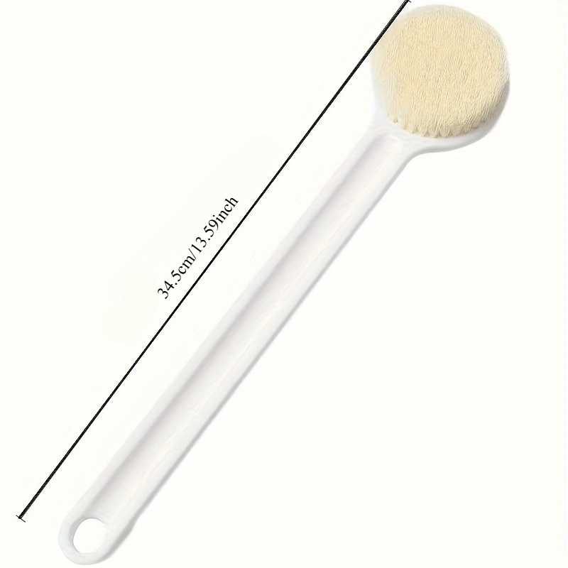Set of 2 Ergonomic Bath Brushes with Long Handles - Provides Gentle Exfoliation Using Soft Bristles, Massages The Skin, And Easily Reaches The Back - Perfect for Daily Shower Routines for Both Men And Women.