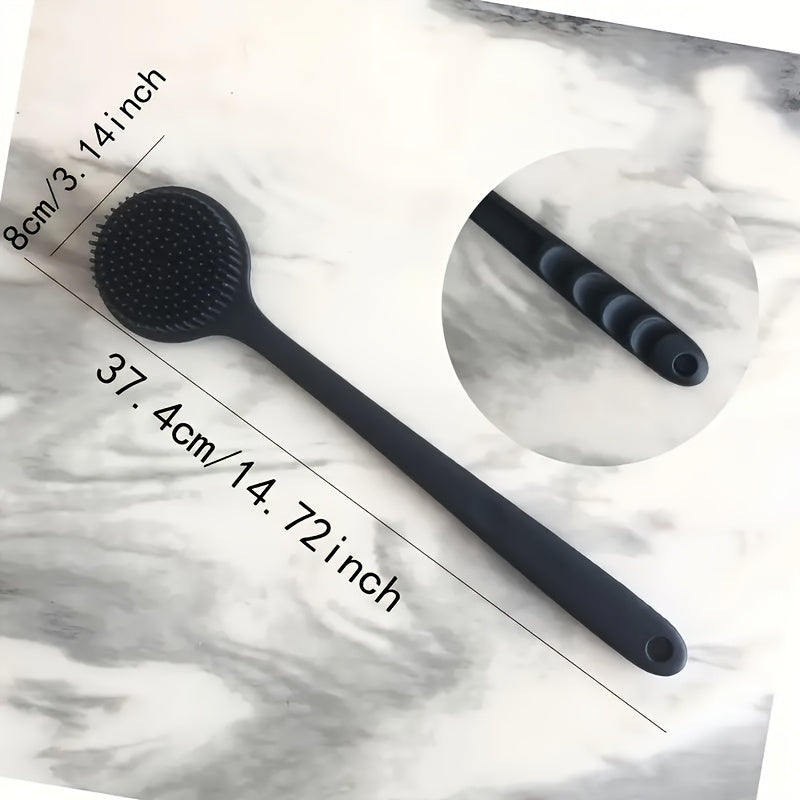 Extra Long Soft Silicone Bath Brush Gentle Back Scrubber for Deep Cleansing & Skin Renewal