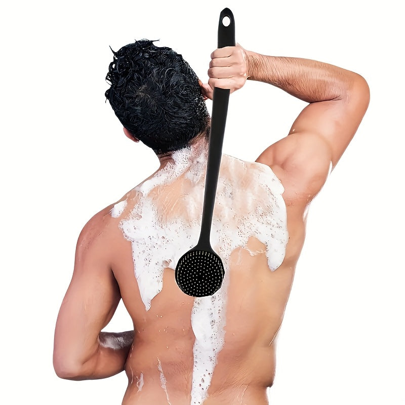 Extra Long Bath Brush - Heavy-Duty Back Scrubber & Massager with Long Handle, Non-Slip Grip for Shower, Body, Feet, Hard-to-Reach Areas - No Battery Needed, Easy to Clean & Quick-Dry - Ideal for Home, Spa, Salon, or Travel - Bath Brush, Shower Accessory,