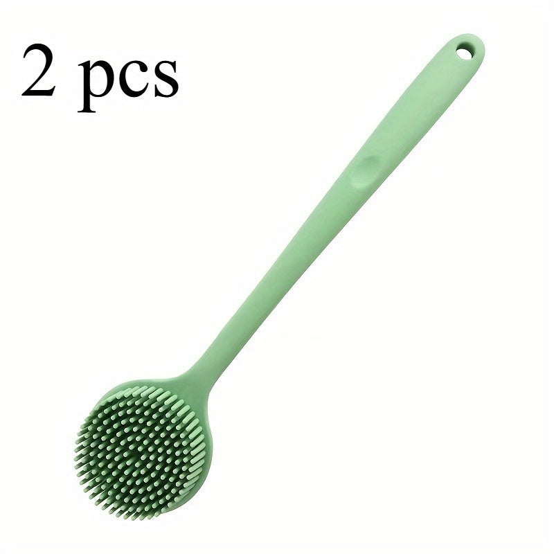 A long-handled double-sided thickened bath brush, massage brush, back rubbing brush, bath back brush., Long Bath Brush, Body Brush for Shower, Bathing Accessories, Bath Brush Two Side, Shower Back Scrub Brush, Shower Accessory, Spa Brush, Ergonomic