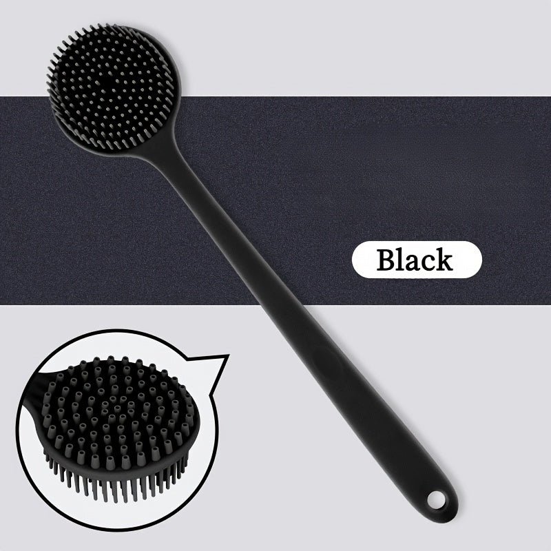 Extra Long Soft Silicone Bath Brush Gentle Back Scrubber for Deep Cleansing & Skin Renewal
