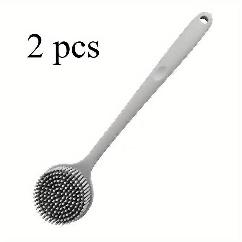 A long-handled double-sided thickened bath brush, massage brush, back rubbing brush, bath back brush., Long Bath Brush, Body Brush for Shower, Bathing Accessories, Bath Brush Two Side, Shower Back Scrub Brush, Shower Accessory, Spa Brush, Ergonomic