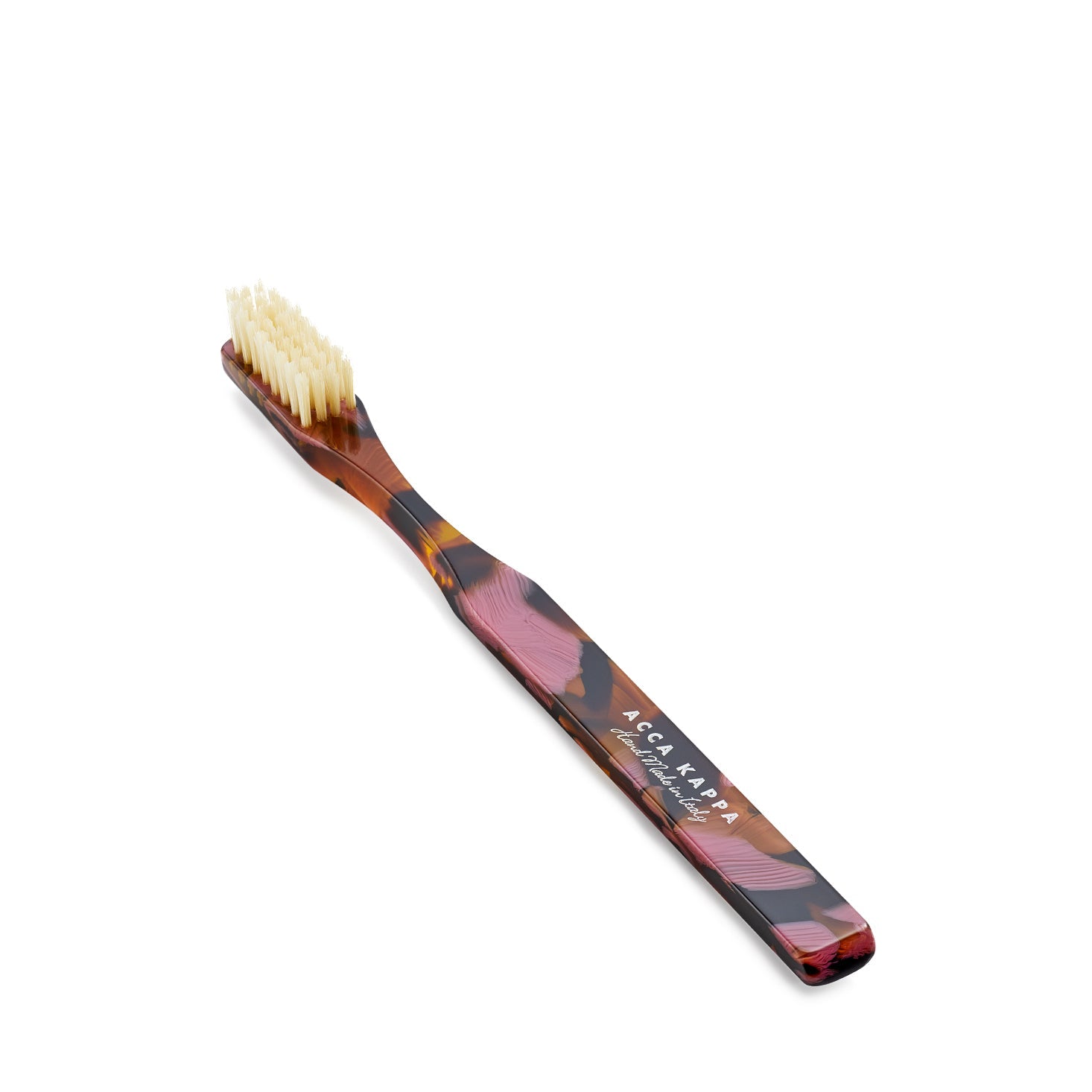 Acca Kappa Tortoise Shell Toothbrush - Pink Flamb & Brown