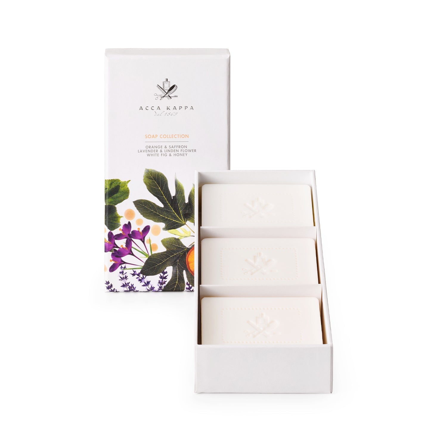 Acca Kappa Soap Gift Set (Orange, Lavender, White Fig)