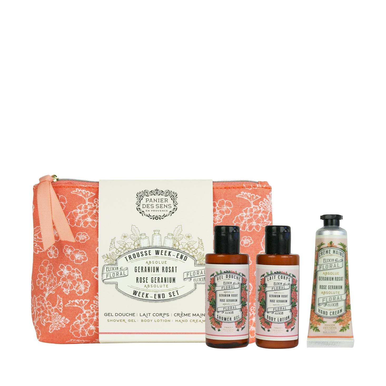 Panier des Sens Rose Geranium Weekend Set