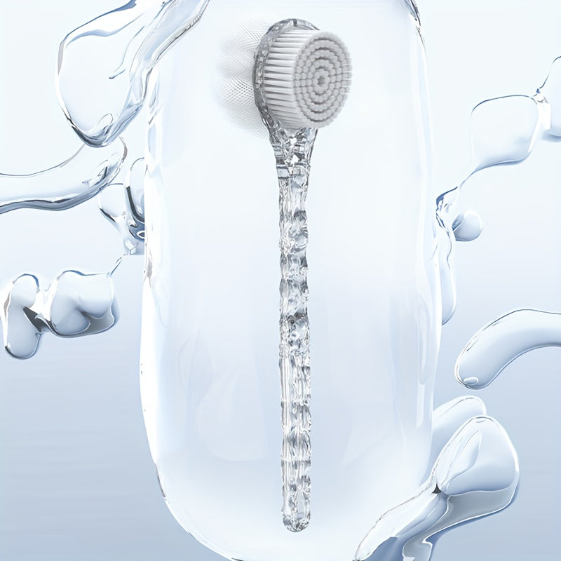 Double-Sided Shower Brush with Back Attachment, Premium Medium-Soft Bristles, Durable -Slip Long Handle Bath Scrubber for Perfect Cleaning