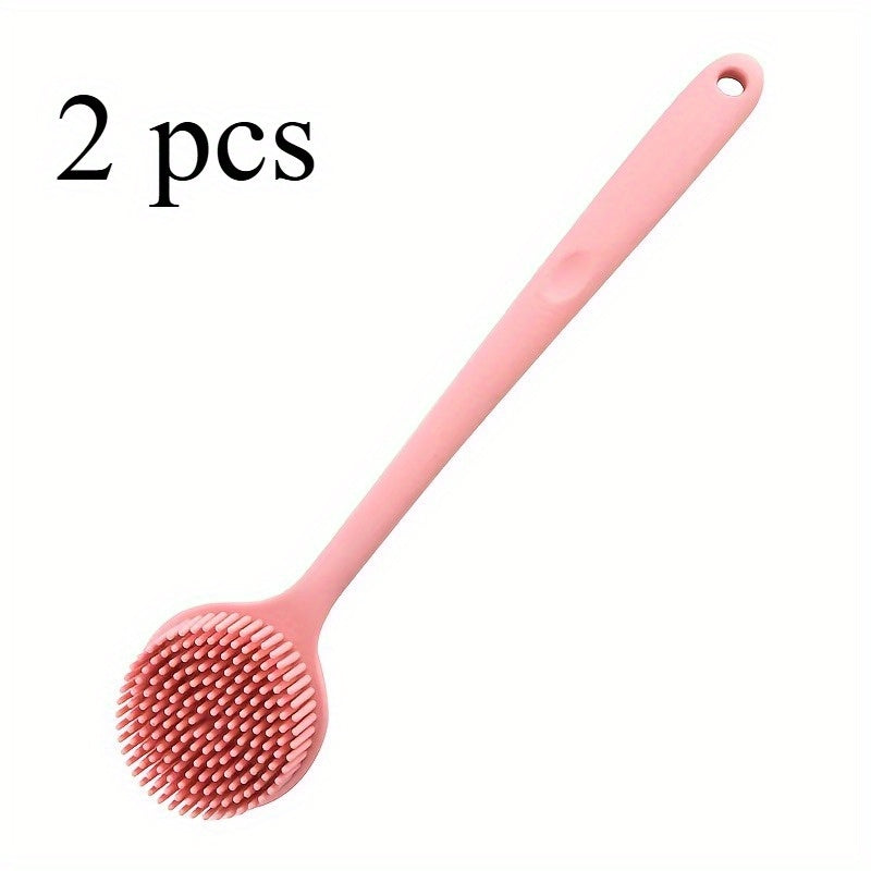 A long-handled double-sided thickened bath brush, massage brush, back rubbing brush, bath back brush., Long Bath Brush, Body Brush for Shower, Bathing Accessories, Bath Brush Two Side, Shower Back Scrub Brush, Shower Accessory, Spa Brush, Ergonomic
