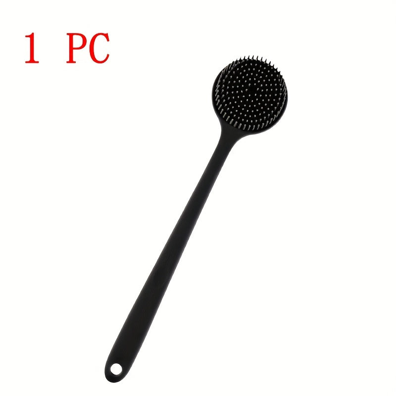 Extra Long Bath Brush - Heavy-Duty Back Scrubber & Massager with Long Handle, Non-Slip Grip for Shower, Body, Feet, Hard-to-Reach Areas - No Battery Needed, Easy to Clean & Quick-Dry - Ideal for Home, Spa, Salon, or Travel - Bath Brush, Shower Accessory,