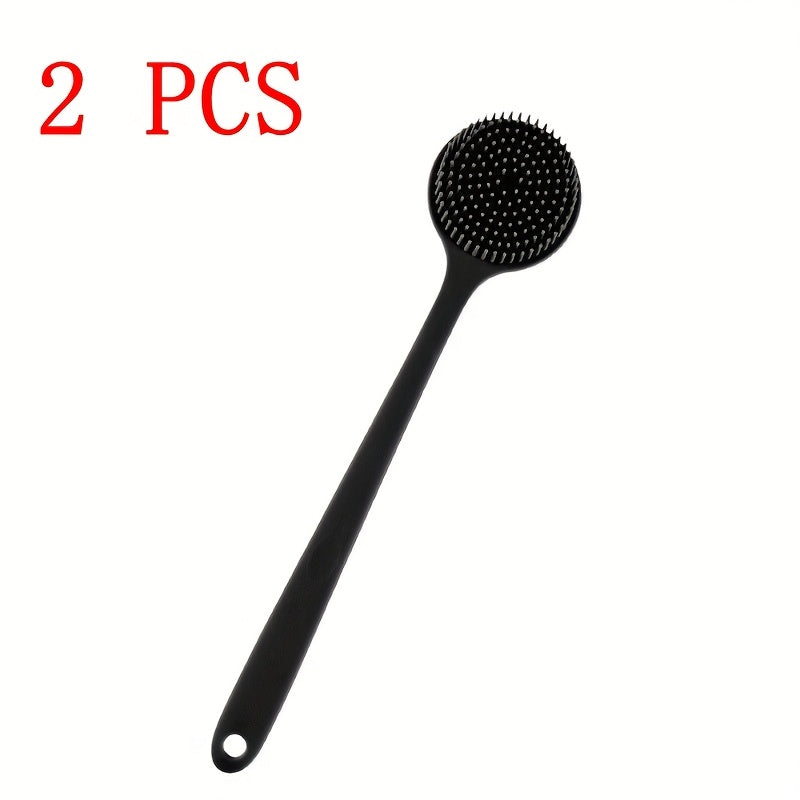 Extra Long Bath Brush - Heavy-Duty Back Scrubber & Massager with Long Handle, Non-Slip Grip for Shower, Body, Feet, Hard-to-Reach Areas - No Battery Needed, Easy to Clean & Quick-Dry - Ideal for Home, Spa, Salon, or Travel - Bath Brush, Shower Accessory,