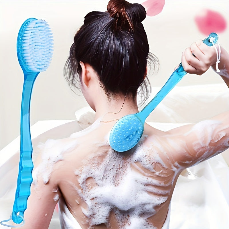 Long-Handled Shower Body Brush - Massage and Back Cleansing Brush, Essential Bathroom Accessory, No Electricity Required, No Batteries