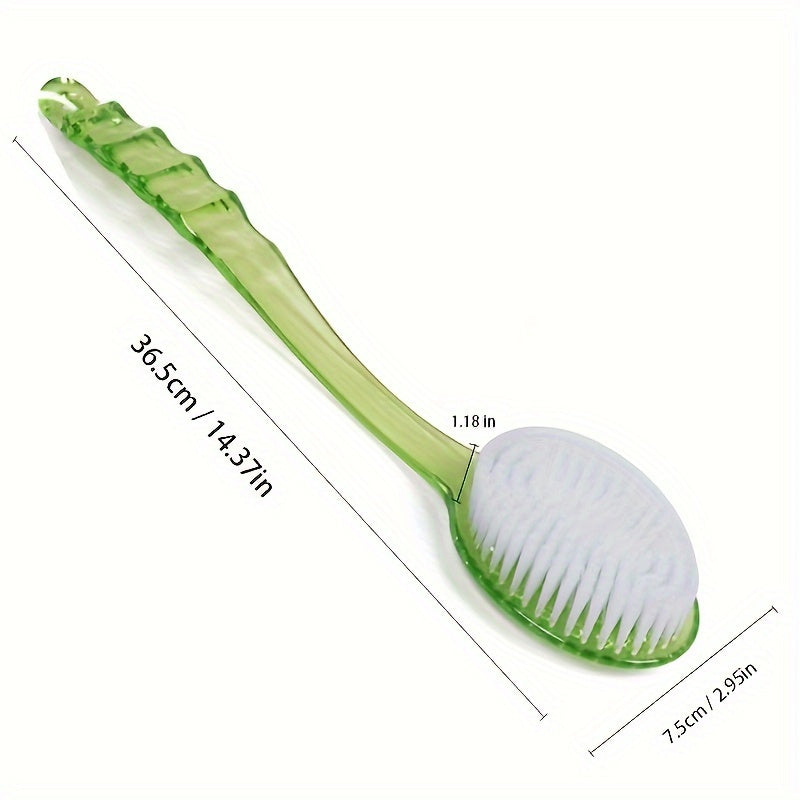 Long-Handled Shower Body Brush - Massage and Back Cleansing Brush, Essential Bathroom Accessory, No Electricity Required, No Batteries